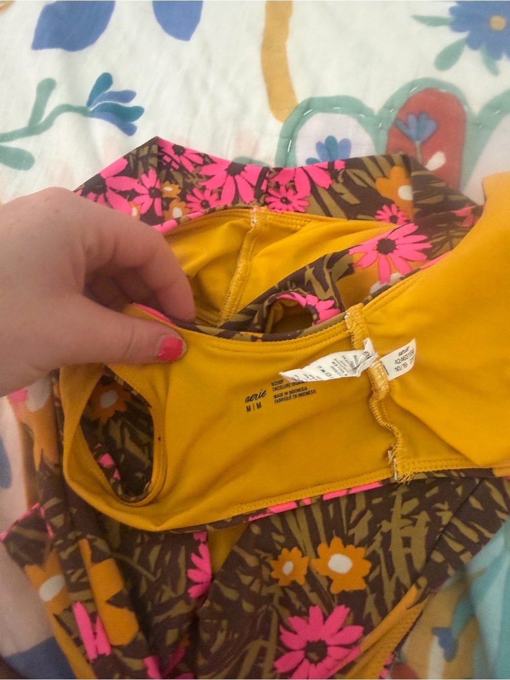 Aerie bathing suit size medium top size xl bottoms - Picture 3 of 3